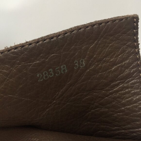 Janet & Janet Italy Gray Taupe mid calf pull on boot Size 38.5 Bohemian Western - Picture 15 of 16